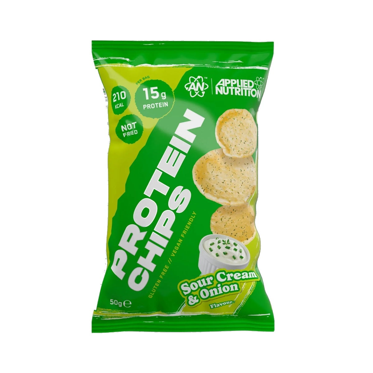 Applied Nutrition Protein Chips, 7 x 50g - Sour Cream & Onion