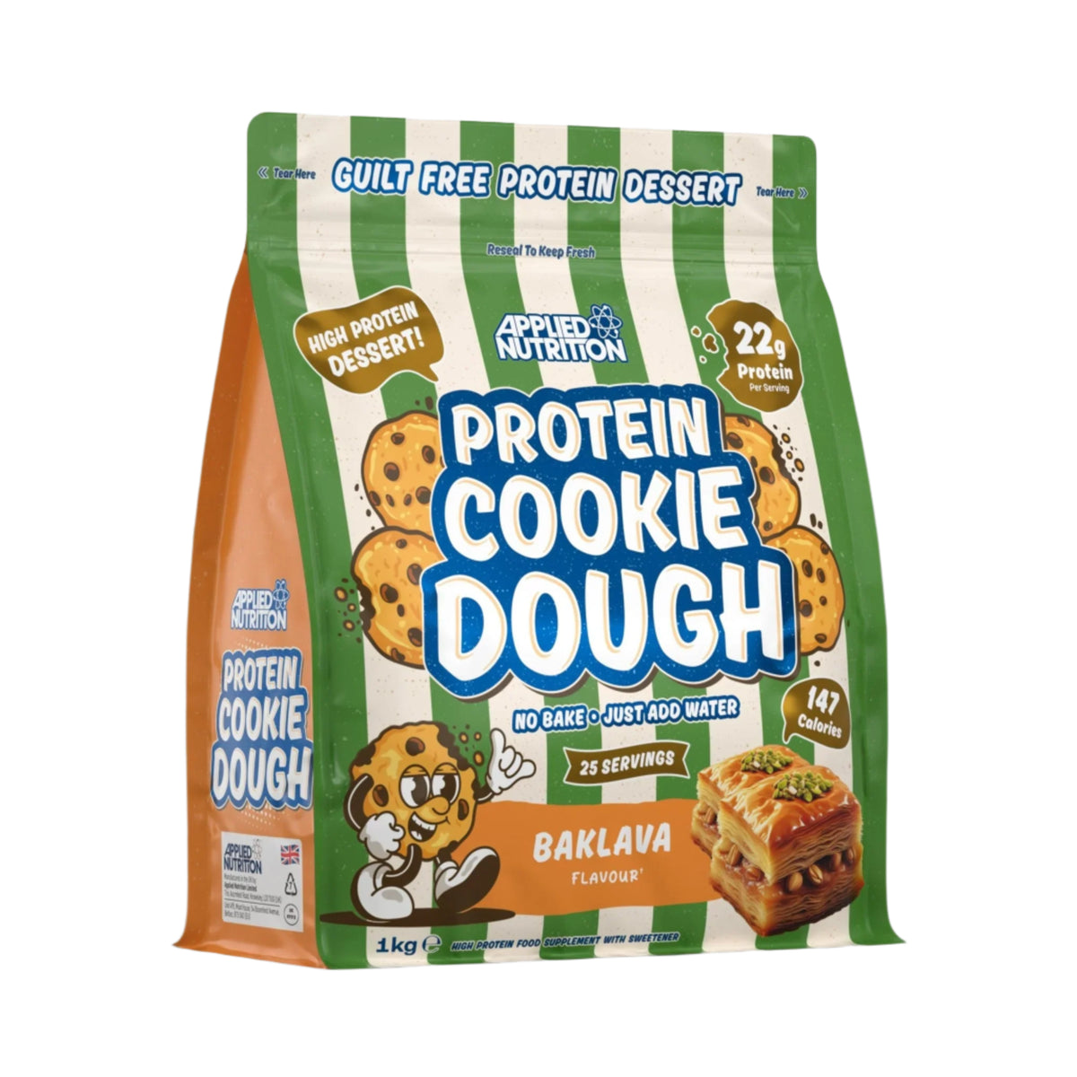 Applied Nutrition Protein Cookie Dough Dessert, 1kg | No-Bake Protein Cookie Dough, 22 g Protein