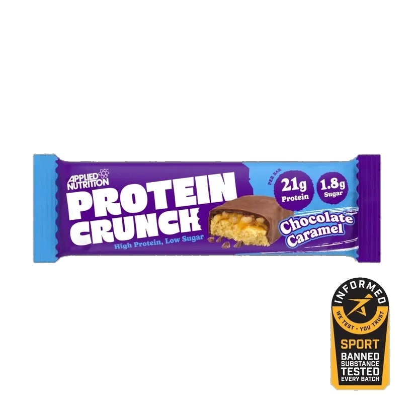 Applied Nutrition Protein Crunch Bar, 12 Bars - Milk Chocolate Caramel