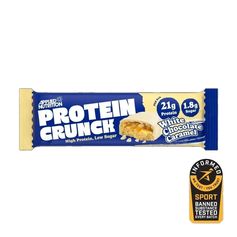 Applied Nutrition Protein Crunch Bar, 12 Bars - White Chocolate Caramel