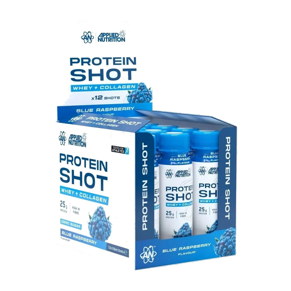 Applied Nutrition Protein Shot, 12 x 100ml - Blue Raspberry