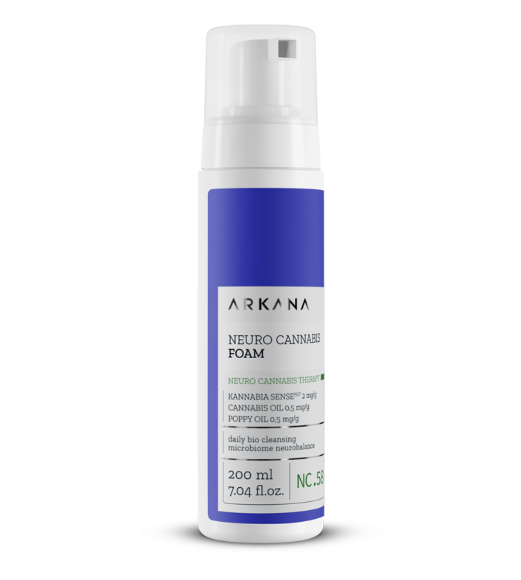Arkana Neuro Cannabis Clean Foam 200ml | Gentle Oil-Enriched Cleansing Foam