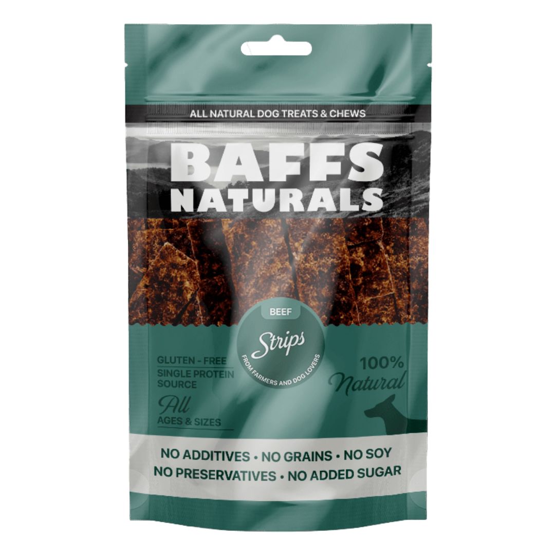 Baffs Naturals Beef Lung Cubes Dog Treats 100g