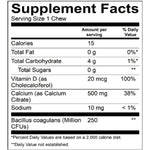 BariatricPal Calcium Citrate - French Vanilla Caramel 500 mg, 90 Soft Chews | With Vitamin D3 & Probiotics – product photo
