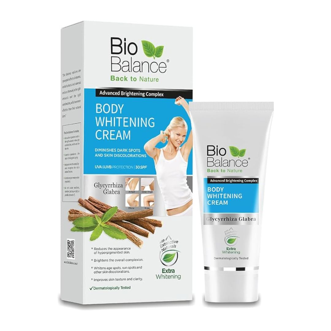 Biobalance Body Whitening Cream SPF 30 60ml | Body Brightening With SPF 30