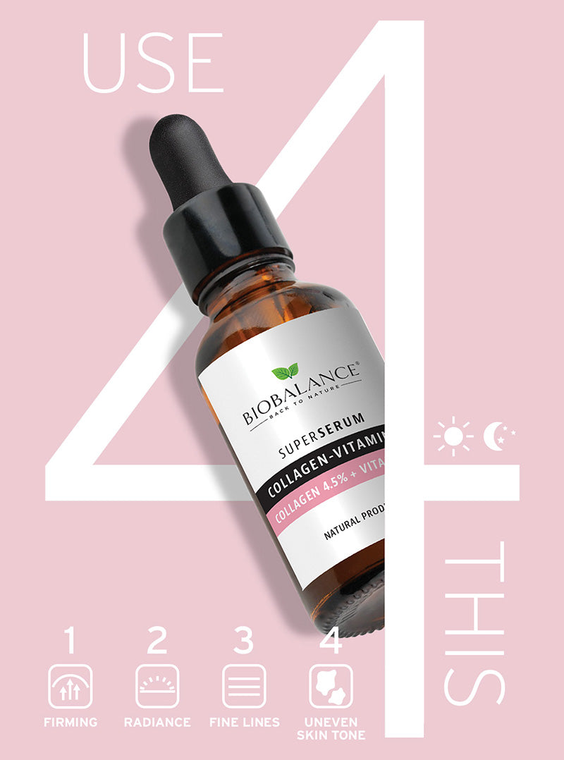 Biobalance Collagen-Vitamin C Super Serum 30ml | Firming & Brightening Serum – product photo
