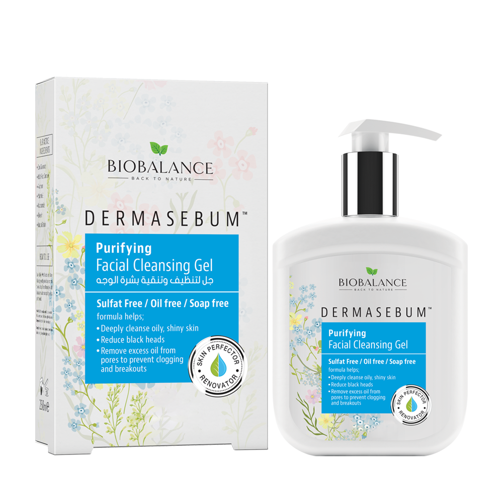 Biobalance Dermasebum Purifying Facial Cleansing Gel 250ml | Purifying Gel Cleanser – product photo