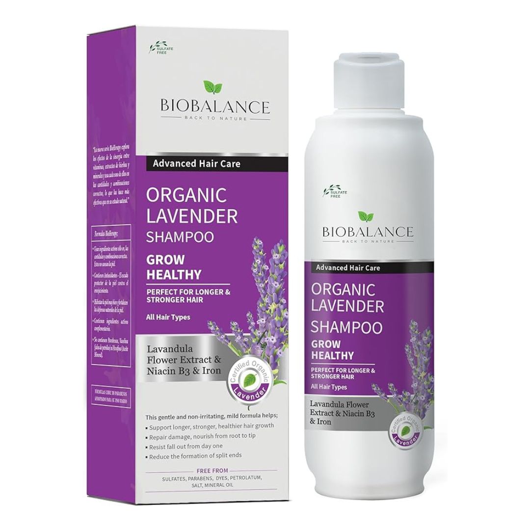 Biobalance Organic Lavender Shampoo 330ml | Stronger-Looking Hair Care