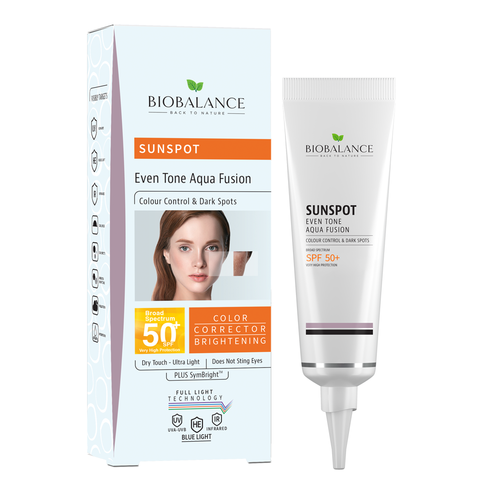 Biobalance Sunspot Even Tone Aqua Fusion SPF 50+ Facial Sunscreen 40ml | Even Tone Sunscreen SPF 50+