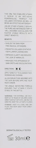 Biobalance Super Serum Pure Vitamin C 10% 30ml | Pure 10% Vitamin C Serum – product photo