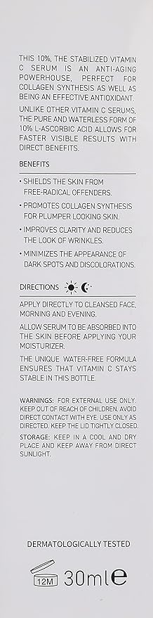 Biobalance Super Serum Pure Vitamin C 10% 30ml | Pure 10% Vitamin C Serum – product photo