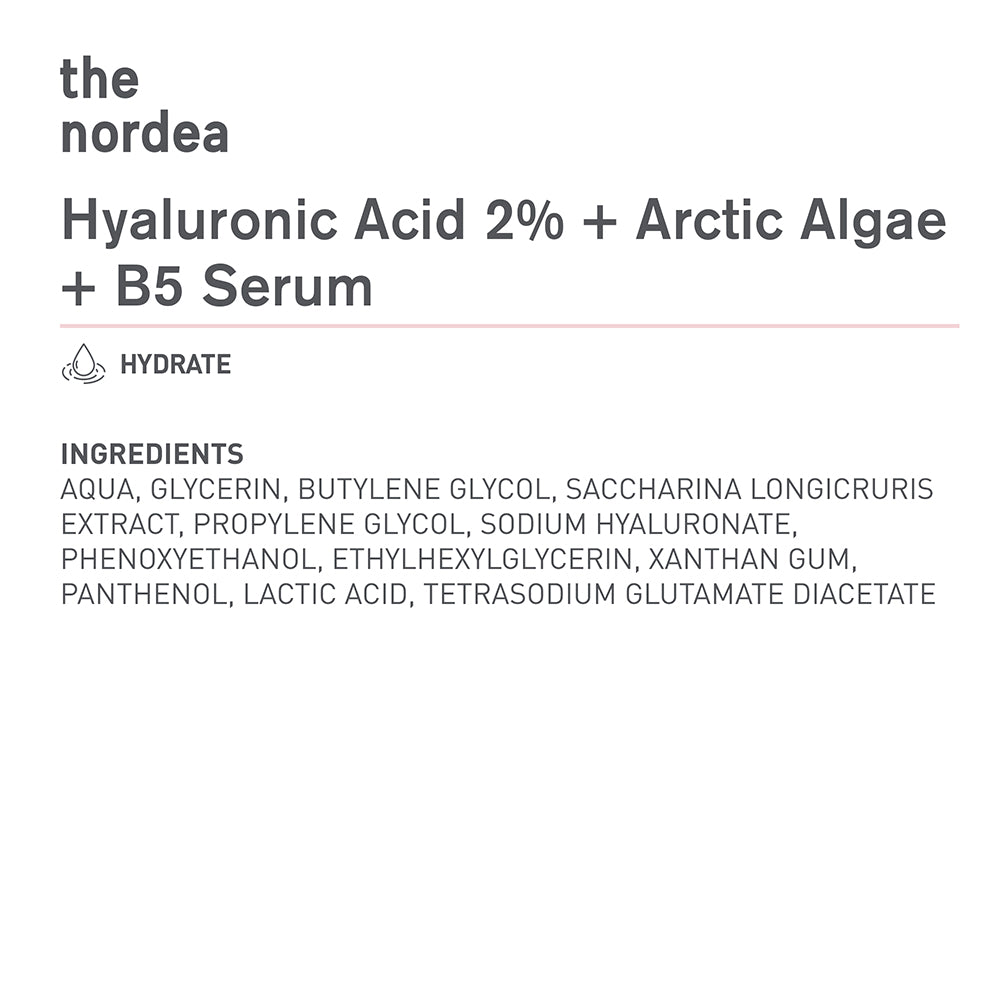 Bionnex The Nordea Intense Moisturizing Hyaluronic Acid Serum 30ml | Triple Hyaluronic Hydration – product photo