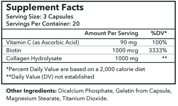 Biotonics Collagen C with Biotin, 60 Capsules – product photo