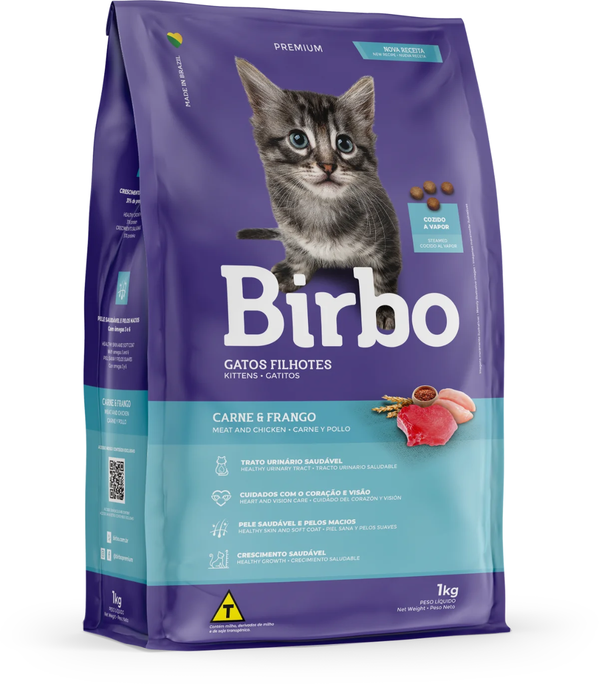 BIRBO Premium Kitten Blend Mix (Meat & Chicken) Dry Kitten Food 1kg