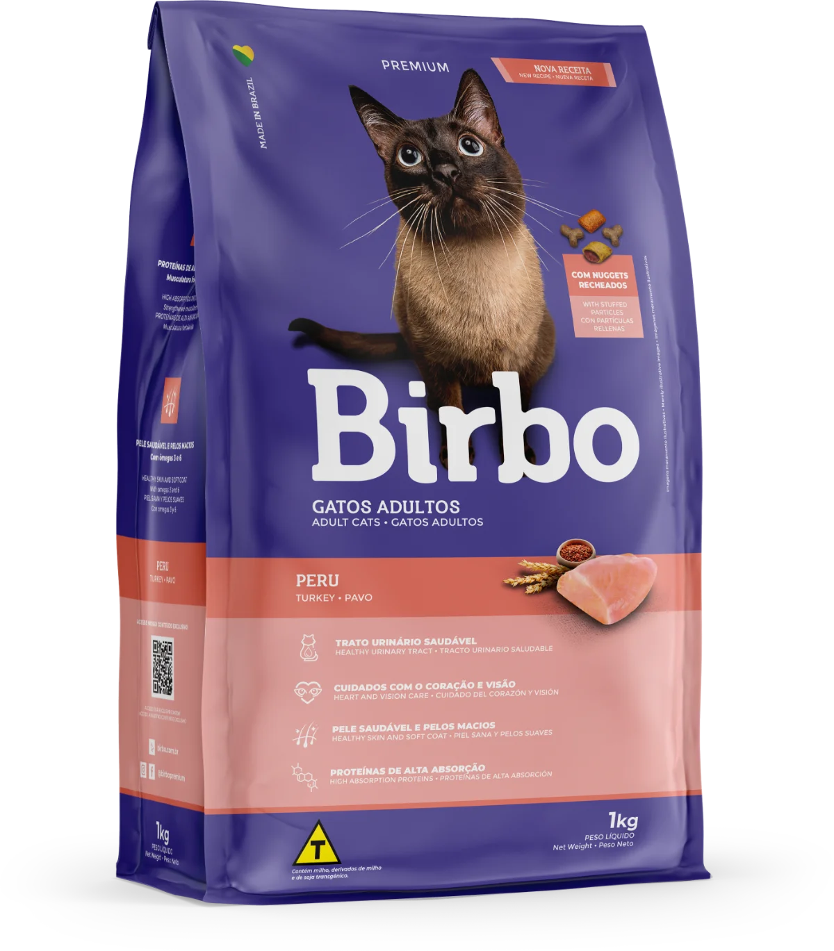 BIRBO Premium Turkey Adult Cats Dry Cat Food 1kg