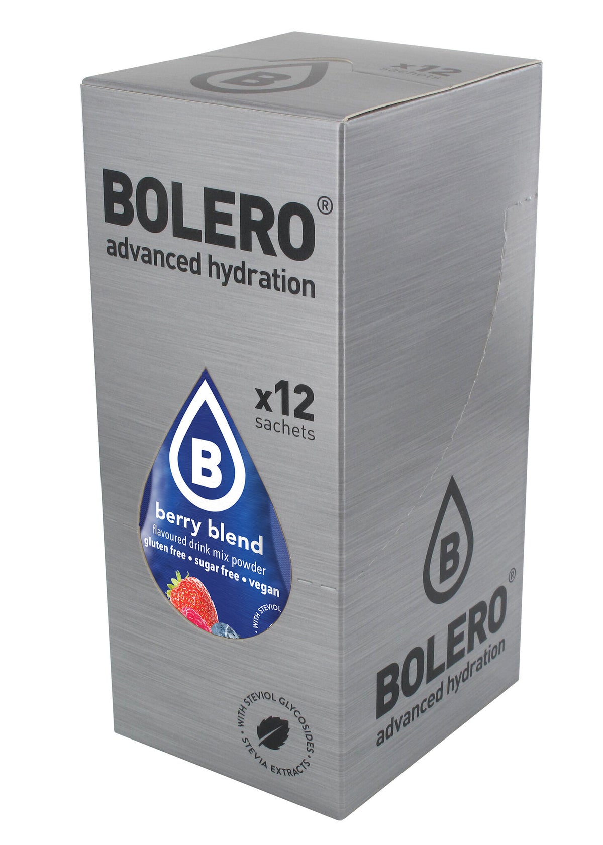 Bolero Advanced Hydration Berry Blend, 12 Sachets | Sugar-Free Drink Mix, Makes 1.5 L – product photo