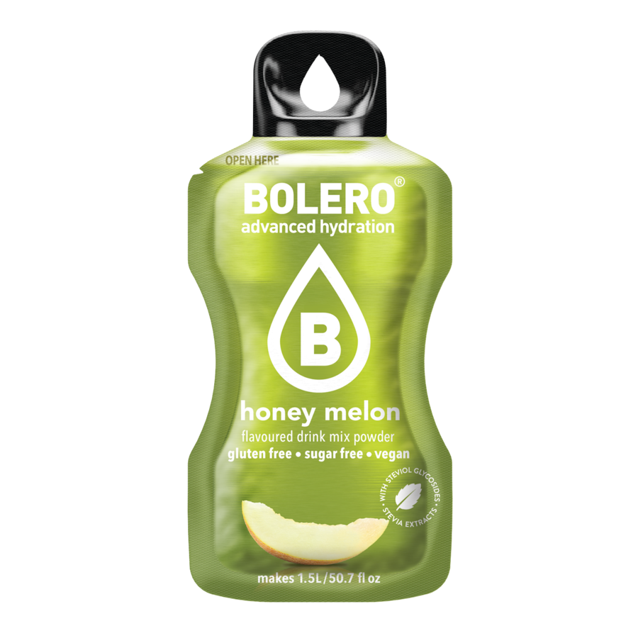 Bolero Advanced Hydration Honey Melon, 12 Sachets | Sugar-Free Drink Mix, Makes 1.5 L