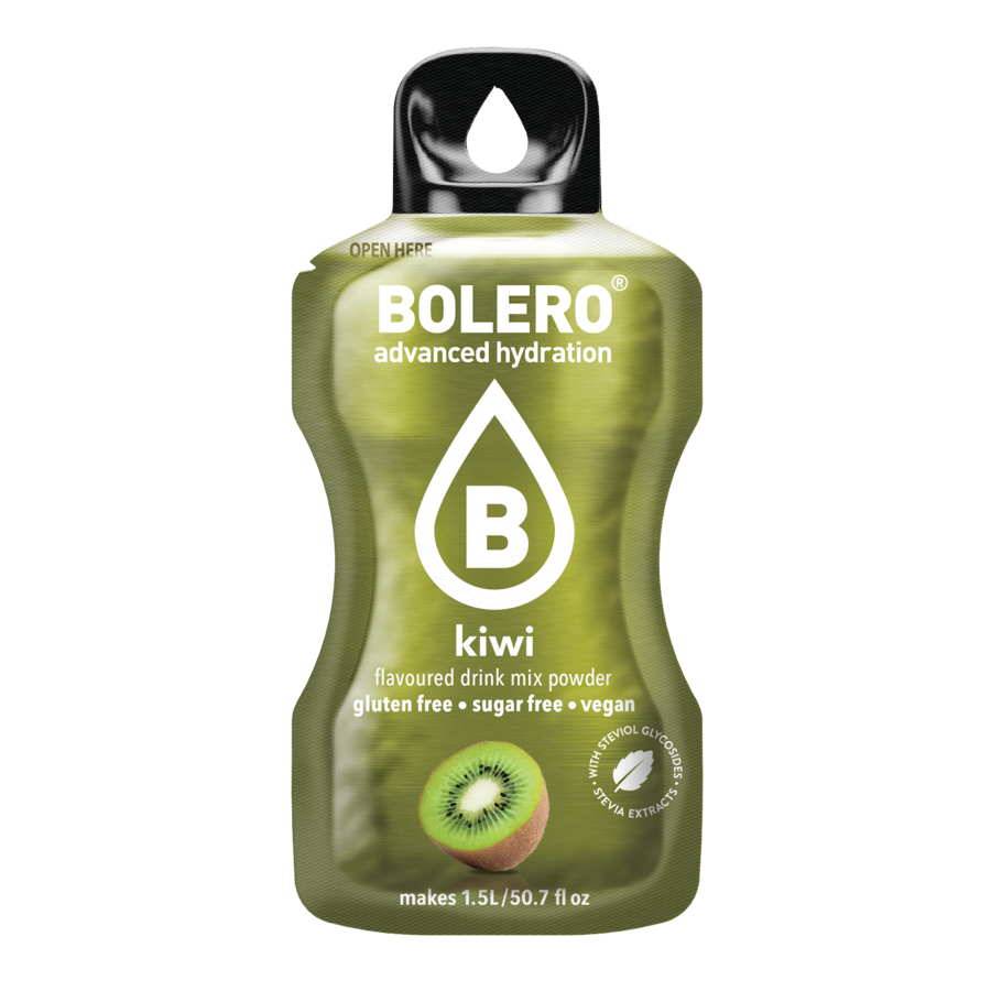 Bolero Advanced Hydration Kiwi, 12 Sachets | Sugar-Free Drink Mix, Makes 1.5 L
