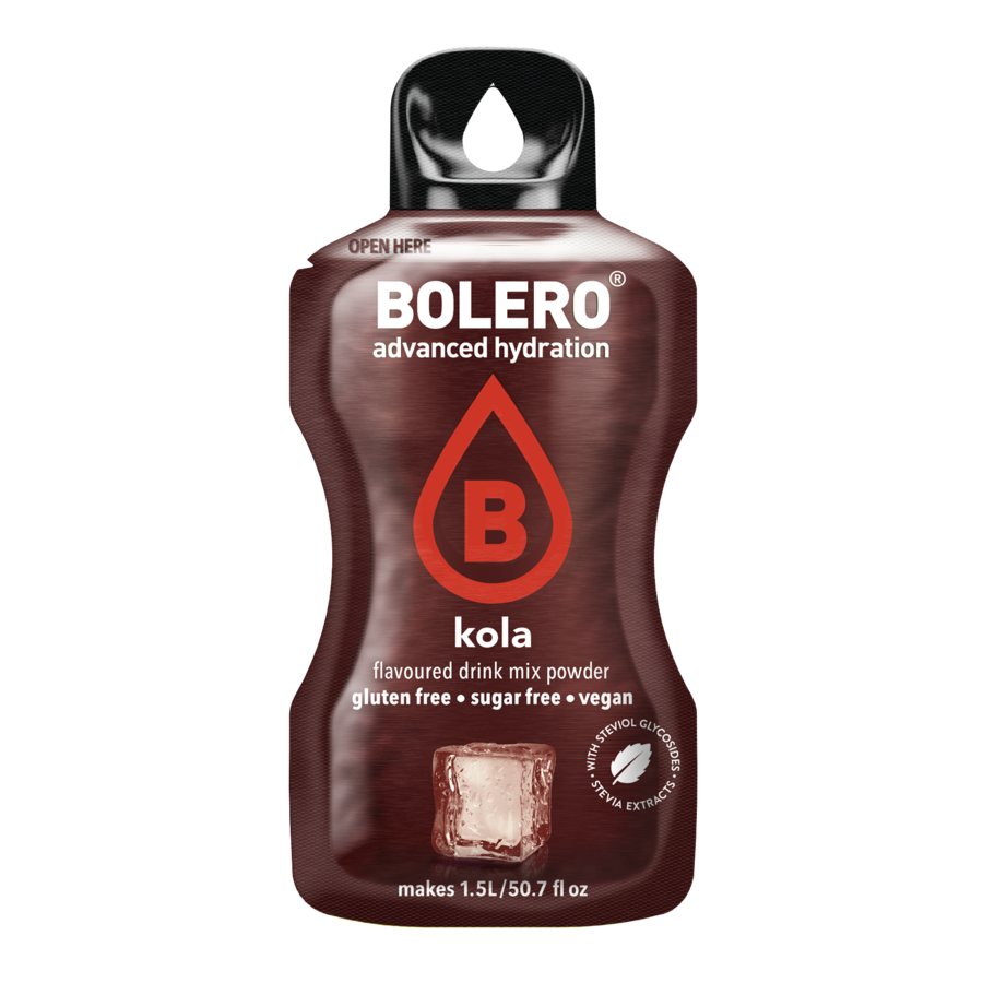 Bolero Advanced Hydration Kola, 12 Sachets | Sugar-Free Drink Mix, Makes 1.5 L