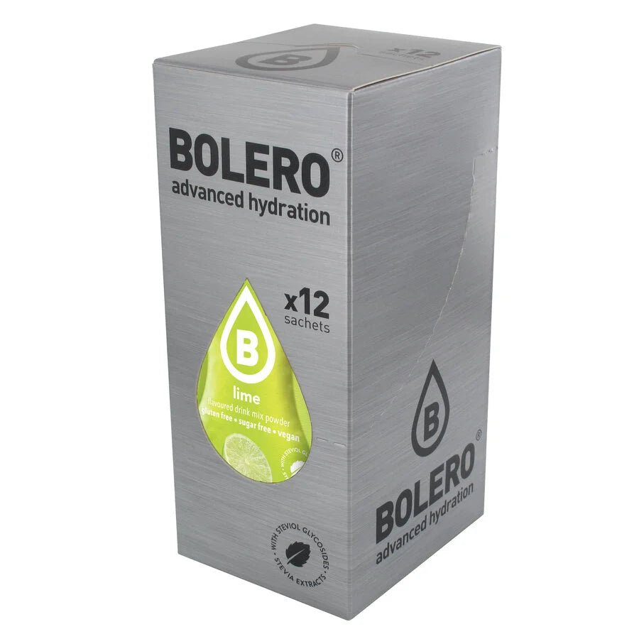 Bolero Advanced Hydration Lime, 12 Sachets | Sugar-Free Drink Mix, Makes 1.5 L – product photo
