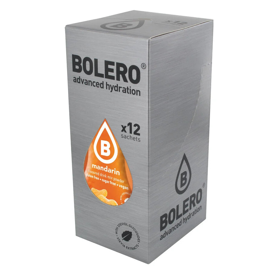 Bolero Advanced Hydration Mandarin, 12 Sachets | Sugar-Free Drink Mix, Makes 1.5 L – product photo