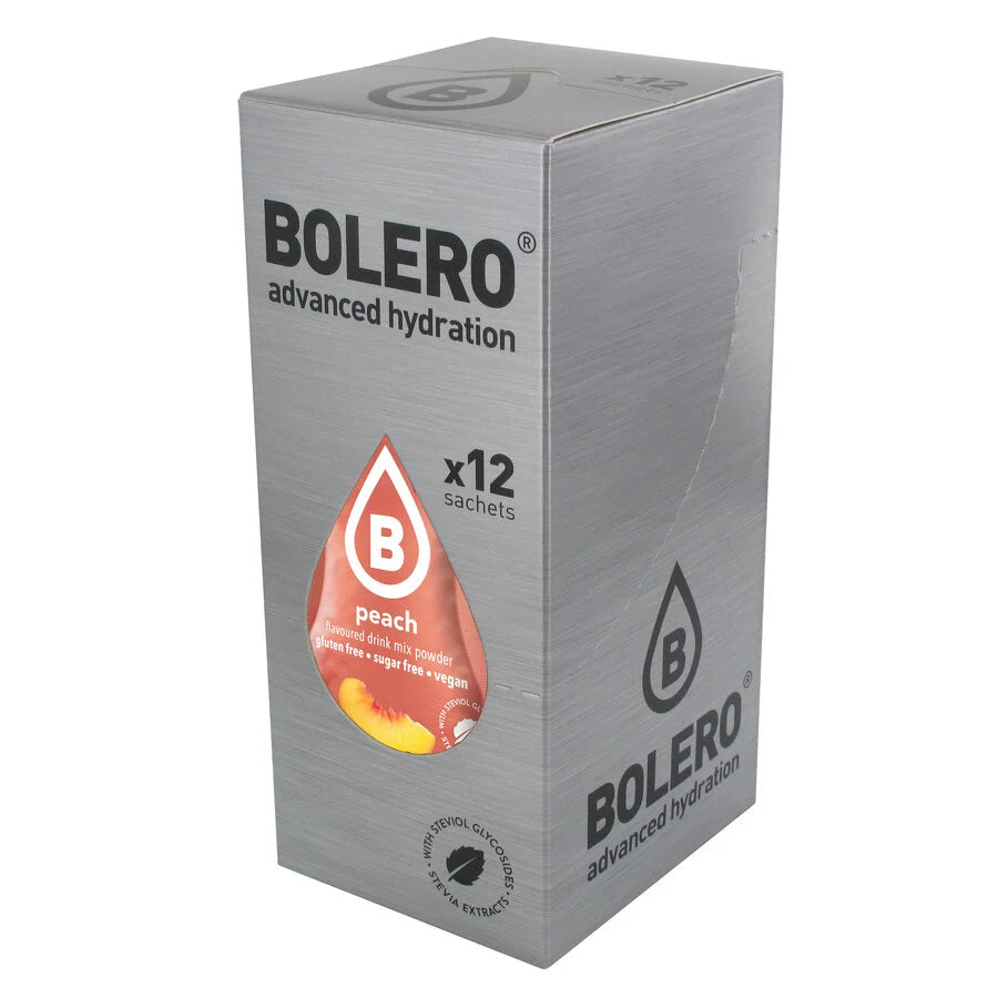 Bolero Advanced Hydration Peach, 12 Sachets | Sugar-Free Drink Mix, Makes 1.5 L – product photo