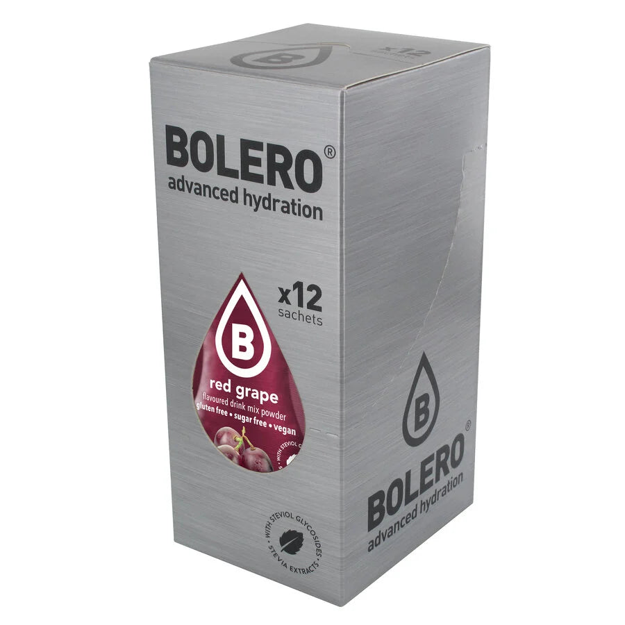 Bolero Advanced Hydration Red Grape, 12 Sachets | Sugar-Free Drink Mix, Makes 1.5 L – product photo