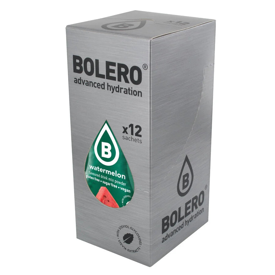 Bolero Advanced Hydration Watermelon, 12 Sachets | Sugar-Free Drink Mix, Makes 1.5 L – product photo