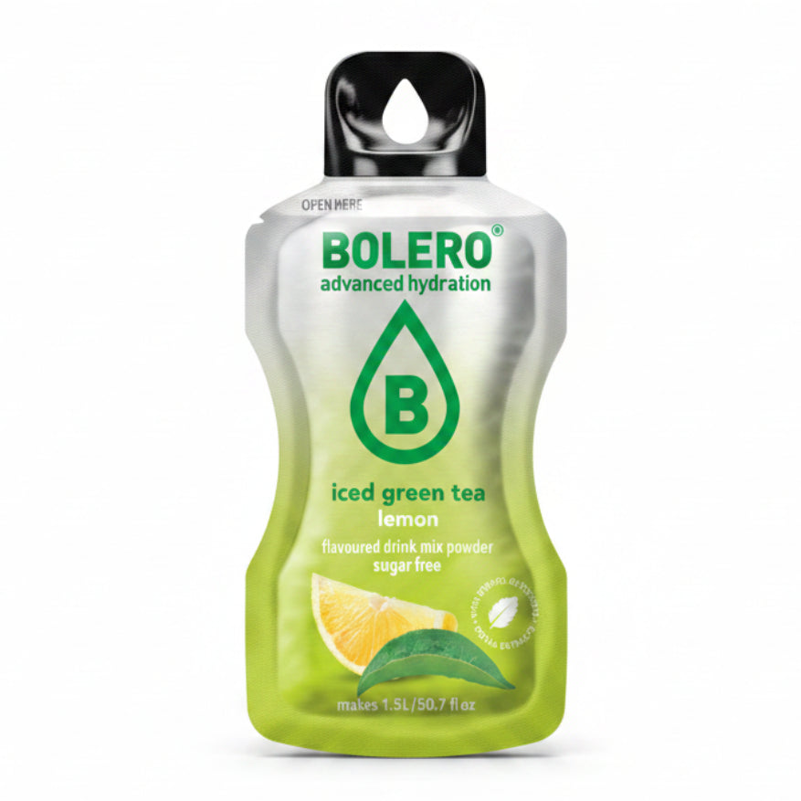 Bolero® ICED GREEN TEA Lemon | 8g | 1,5L (12 Sachets)