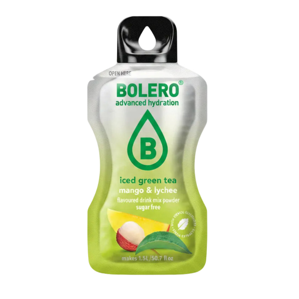 Bolero® ICED GREEN TEA Mango & Lychee | 8g | 1,5L (12 Sachets)