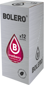 Bolero Cranberry, 12 Sachets | Sugar-Free Drink Mix with Stevia, Makes 1.5 L – product photo