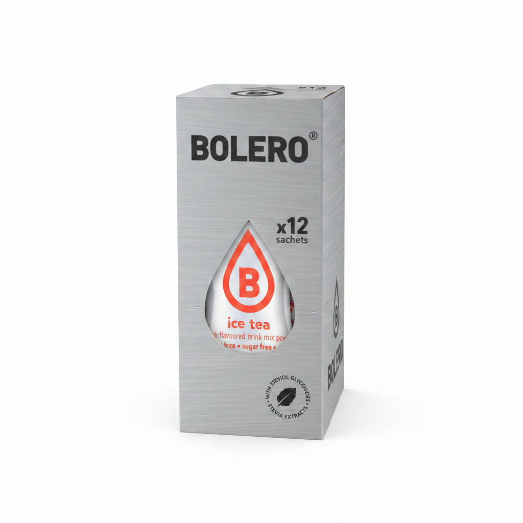 Bolero Ice Tea Peach, 12 Sachets | Sugar-Free Iced Tea Mix, Makes 1.5–3 L – product photo