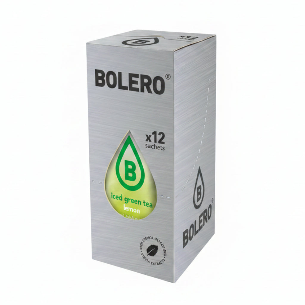 Bolero Iced Green Tea Lemon, 12 Sachets | Sugar-Free Iced Tea Mix, Makes 1.5 L – product photo