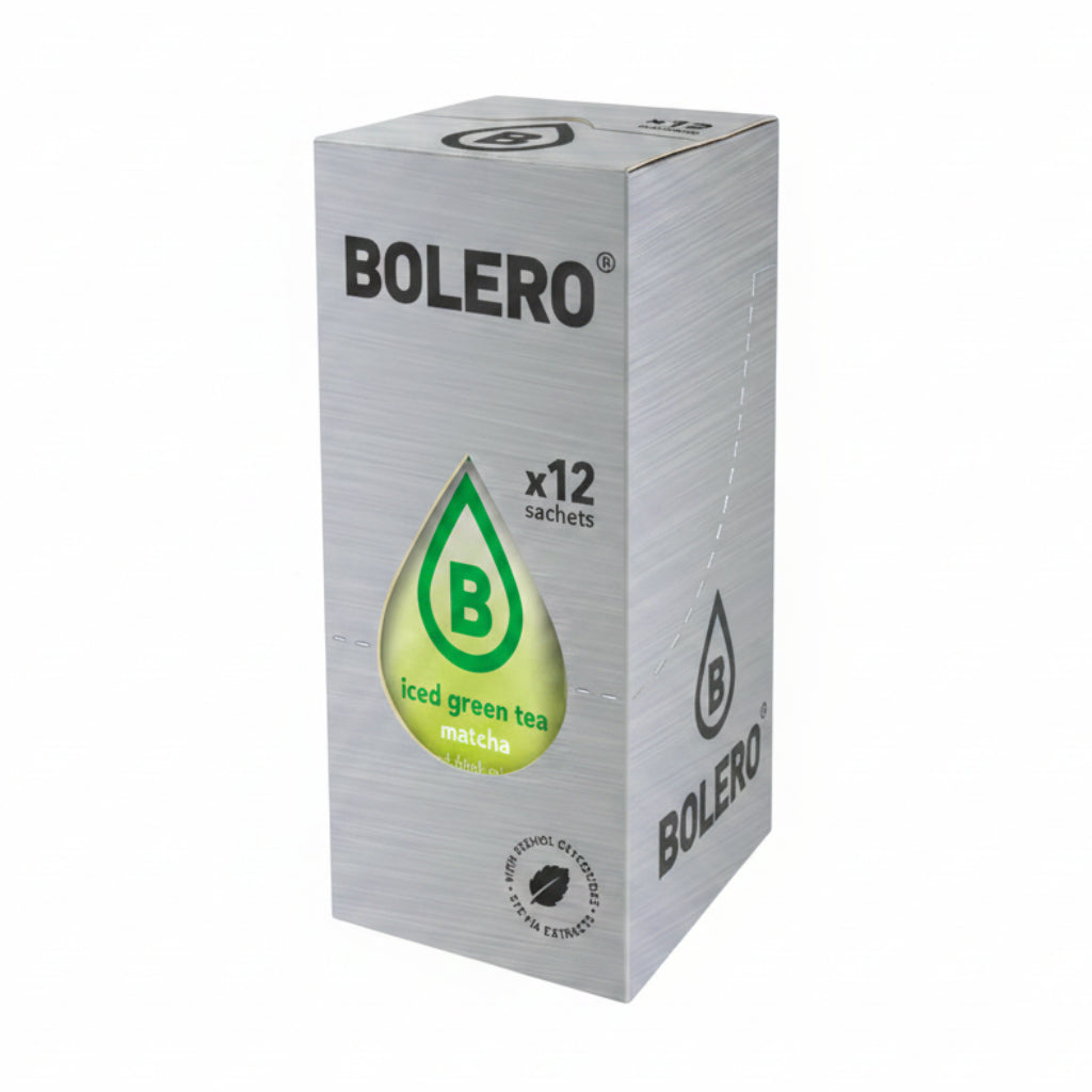 Bolero Iced Green Tea Matcha, 12 Sachets | Sugar-Free Iced Tea Mix, Makes 1.5 L – product photo