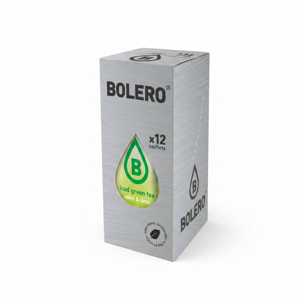 Bolero Iced Green Tea Mint & Lime, 12 Sachets | Sugar-Free Iced Tea Mix, Makes 1.5 L – product photo