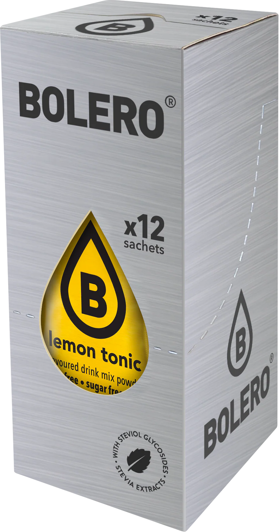 Bolero Lemon Tonic, 12 Sachets | Sugar-Free Bitter Lemon Drink Mix – product photo