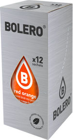 Bolero Red Orange, 12 Sachets | Sugar-Free Stevia Drink Mix, Makes 1.5 L – product photo