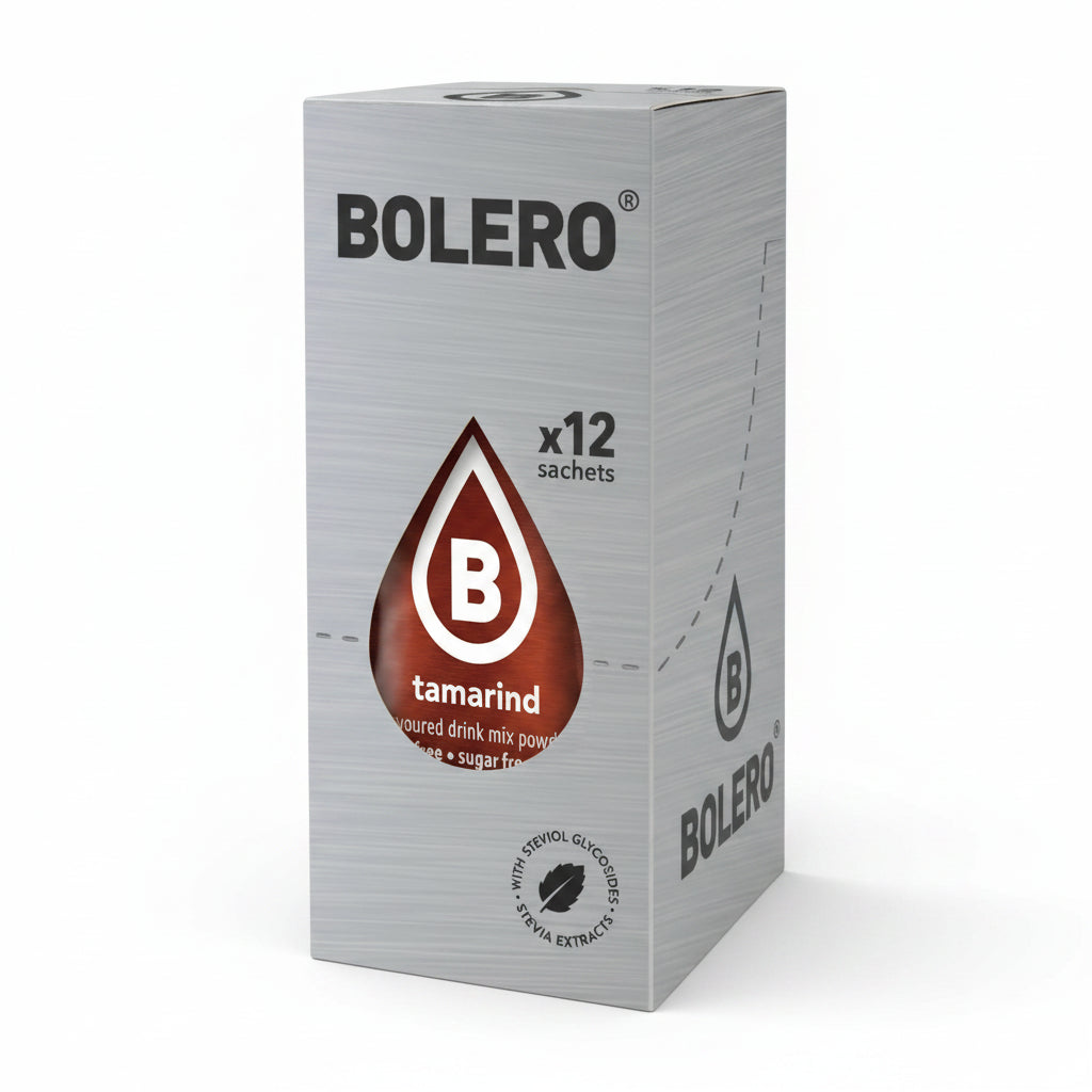 Bolero Tamarind, 12 Sachets | Sugar-Free Drink Mix with Stevia, Makes 1.5 L – product photo