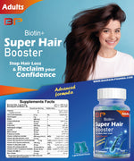 BP Biotin + Super Hair Booster, 60 Gummies | Biotin, Cysteine, Zinc and B Vitamins Gummies – product photo