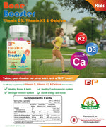 BP K2 + Ca + D3 Bone Booster, 60 Gummies | Calcium, Vitamin D3 and Vitamin K2 Gummies for Kids – product photo