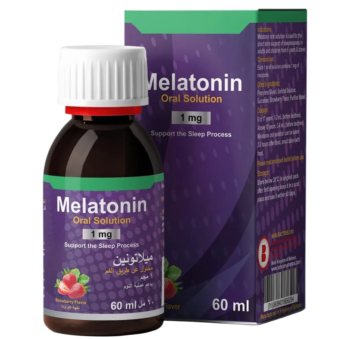 BP Melatonin Oral Solution 1mg 60ml