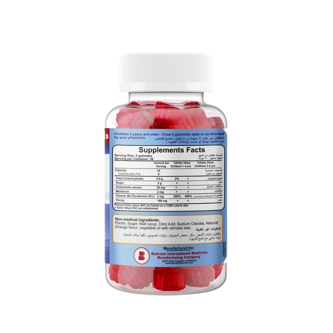 BP Sleep Aid + Chamomile, 60 Gummies | Chamomile, Melatonin and Vitamin B6 Gummies for Kids – product photo