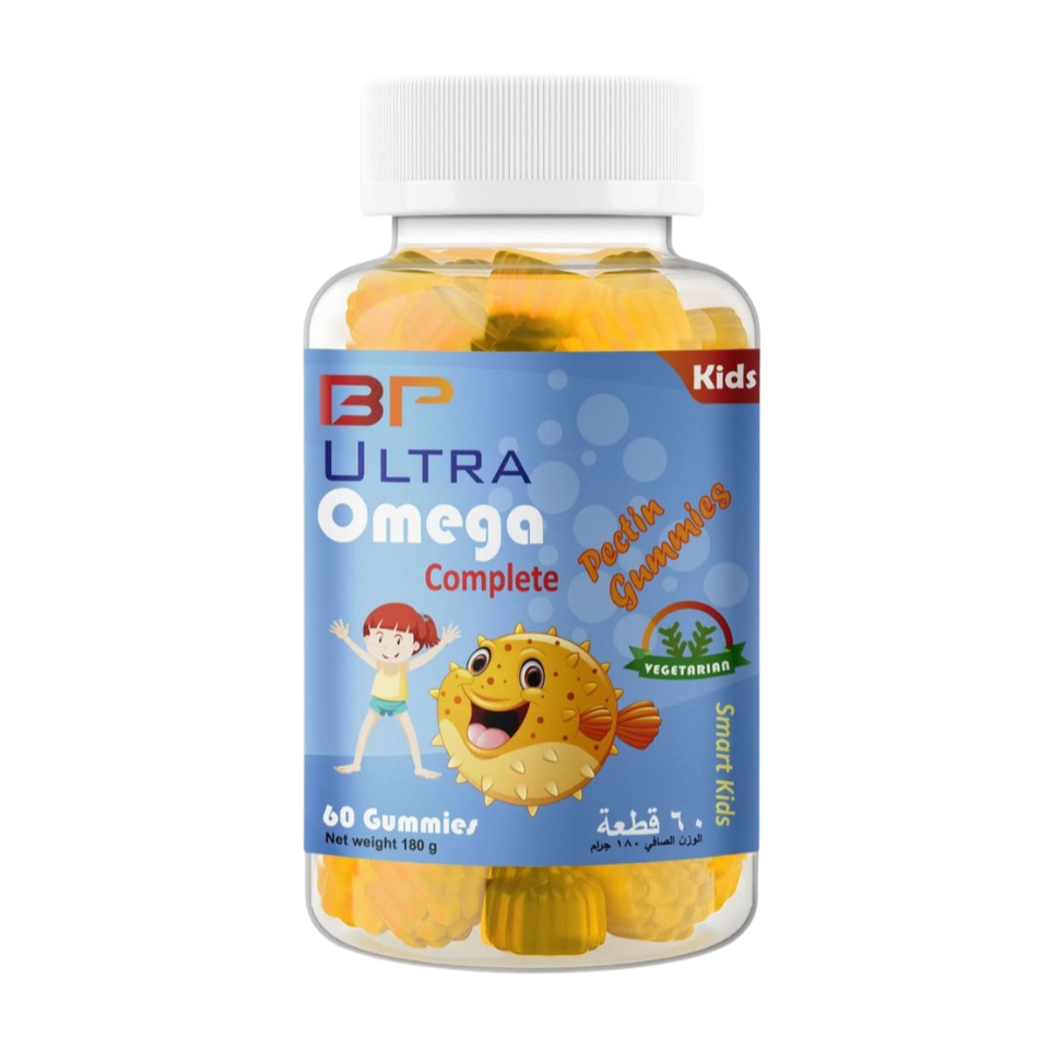 BP Ultra Omega Complete, 60 Gummies | Omega 3-6-9 with Vitamin E and Beta-Carotene Gummies