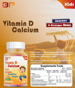 BP Vitamin D Calcium, 60 Gummies | Vitamin D & Calcium for Kids' Bones – product photo