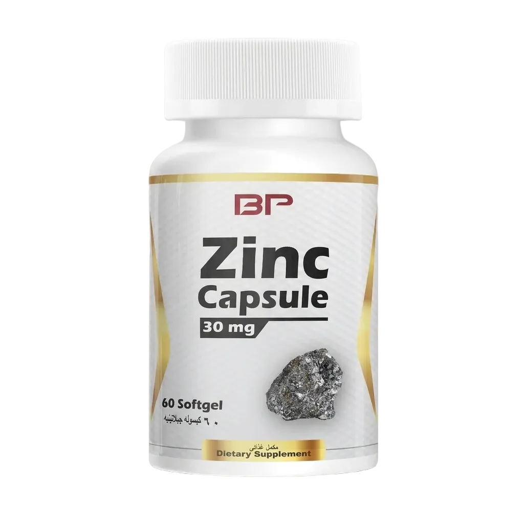 BP Zinc 30 mg, 60 Softgels | Zinc Bisglycinate in Pumpkin Seed Oil
