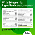 Centrum With Lutein, 100 Tablets | Daily Multivitamin with Lutein – product photo