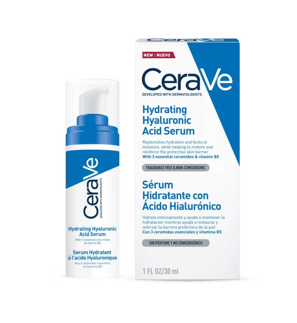 CeraVe Hydrating Hyaluronic Acid Serum 30ml | Gel-Cream Hydration for 24 Hours