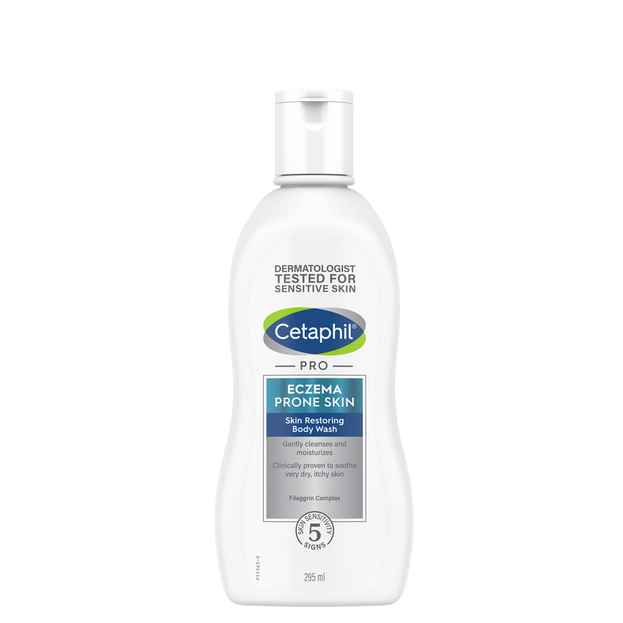 Cetaphil Pro Eczema-Prone Skin Restoring Body Wash 295ml | Non-Drying Soothing Cleansing