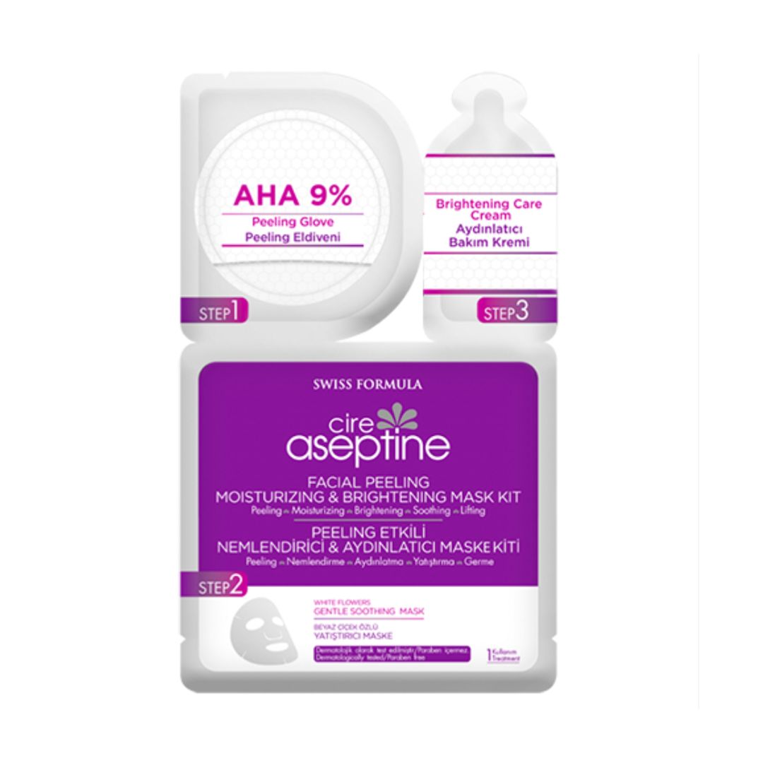 Cire Aseptine Anti-Aging 3 Steps Brightening Mask Kit 3-step kit | 3-Step Peel & Brighten Ritual