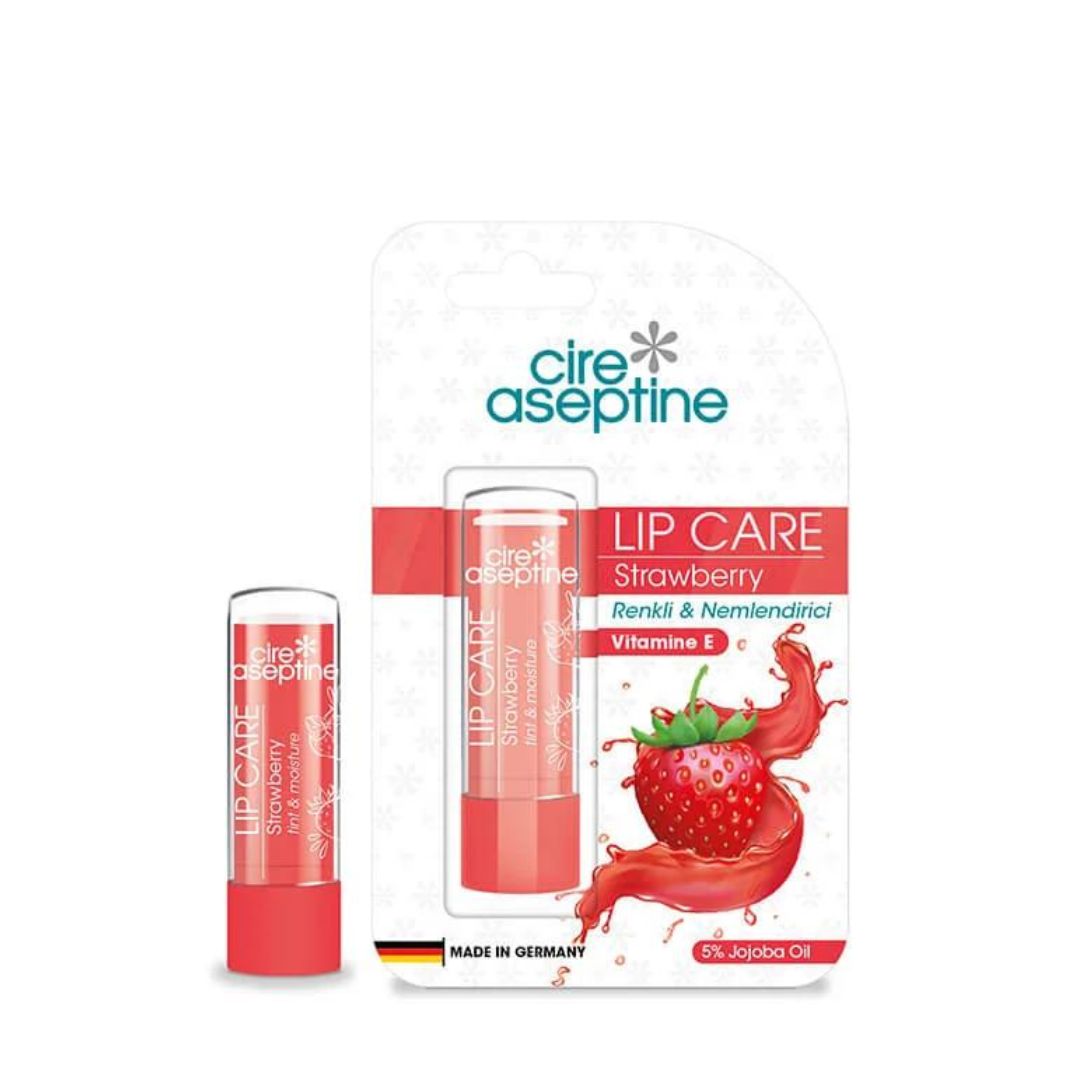 Cire Aseptine Strawberry Moisturizing Tinted Lip Care Cream 4.5g | Strawberry Tinted Lip Care